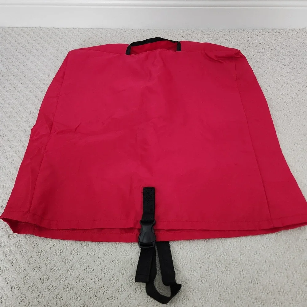 Red Folding Travel wagon Carrier case with Handle slot and Buckle Strap 20x21